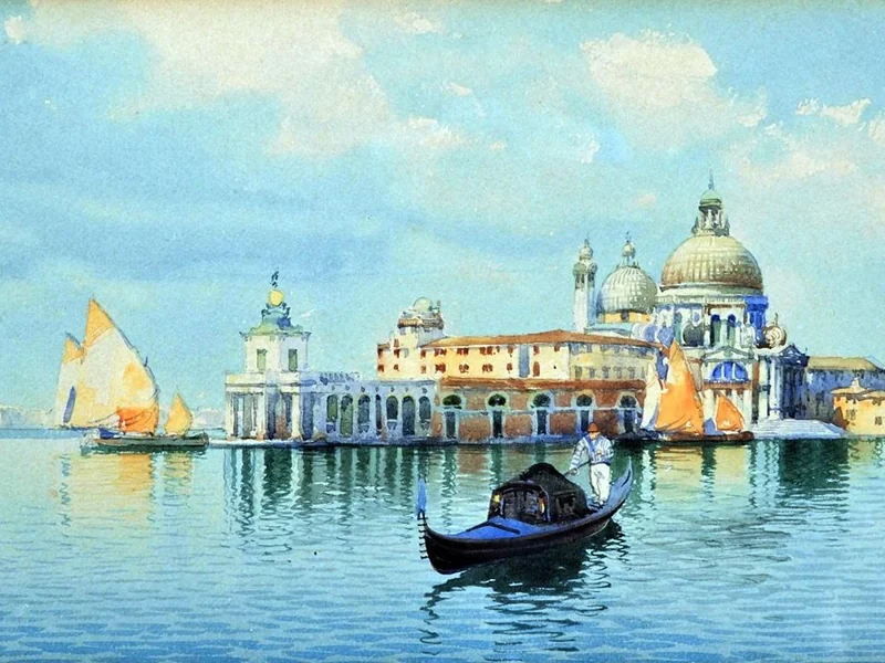 1844-Emilio Boni - Gondola davanti alla Giudecca